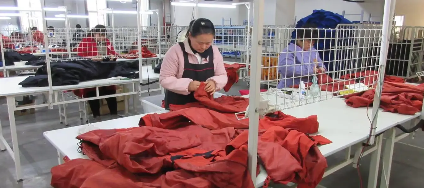 Vietnam-based heated jacket for motorcycle OEM factory floor