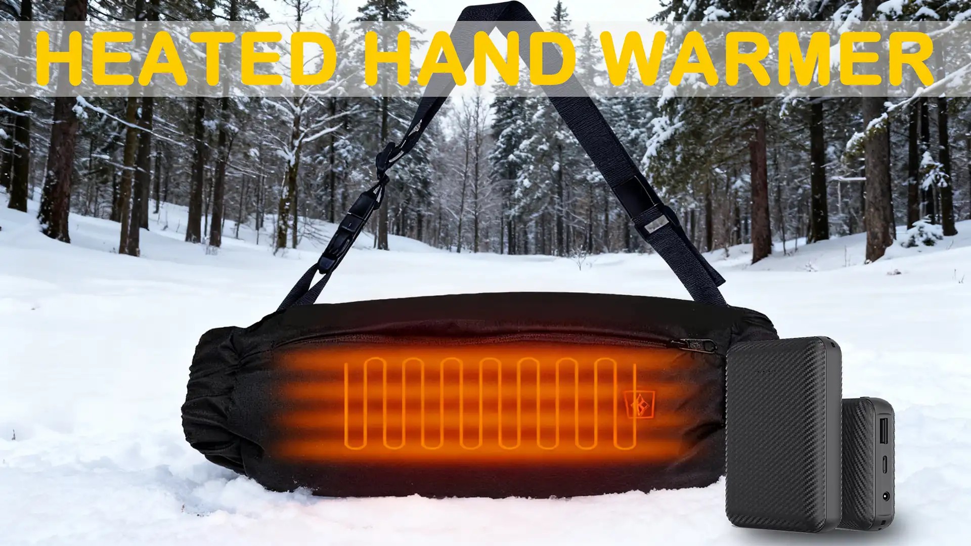 Heated gloves battery pocket detail for ski glove design