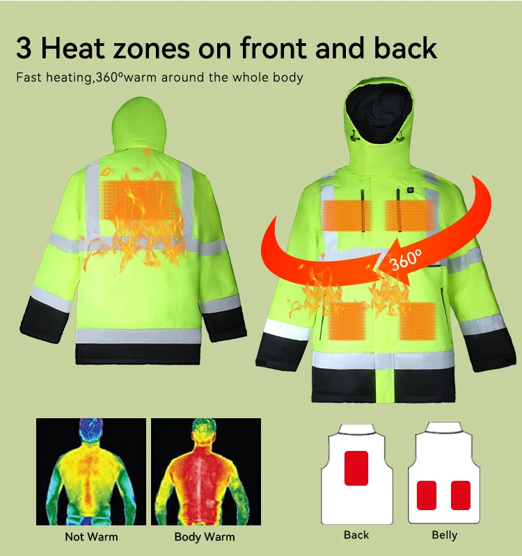 Heated apparel manufacturing — workwear heated bomber jacket OEM/ODM